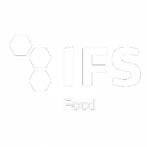 Logotipo de IFS en color blanco